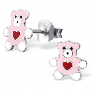 Teddy Bear Pink Red Heart